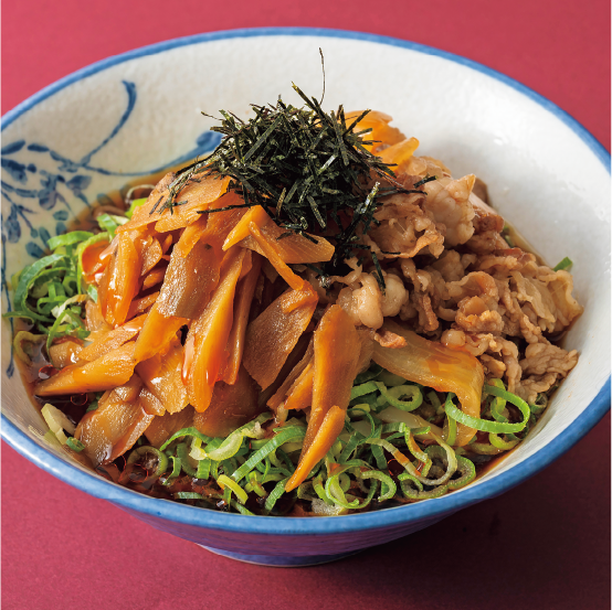 牛肉ごぼうぶっかけ
