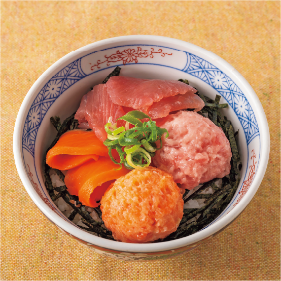 まぐろサーモンまんぷく丼