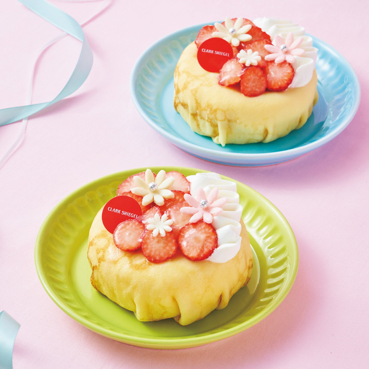 レクト9周年限定いちごのカスタードクレープトルテ