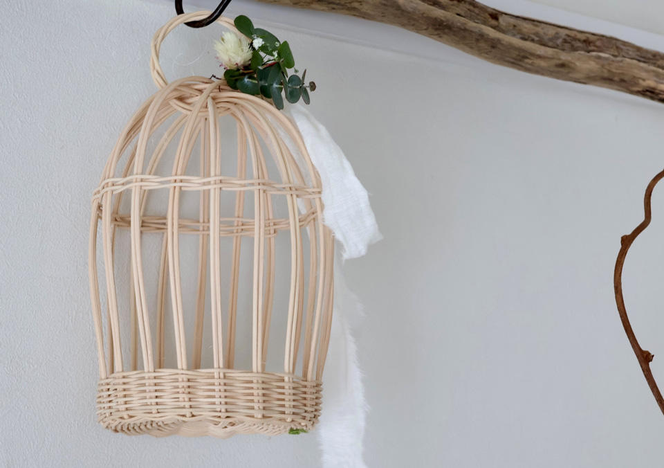 『atelier cocon』ラタンの鳥かご作りのワークショップサムネイル画像