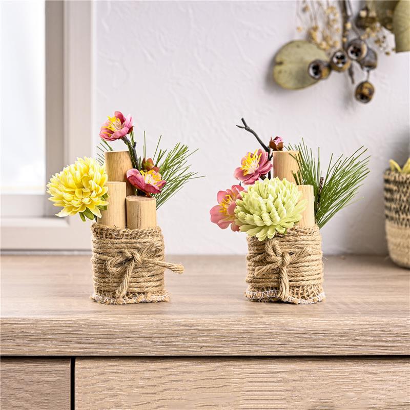 【キッズ工作】木のミニ門松