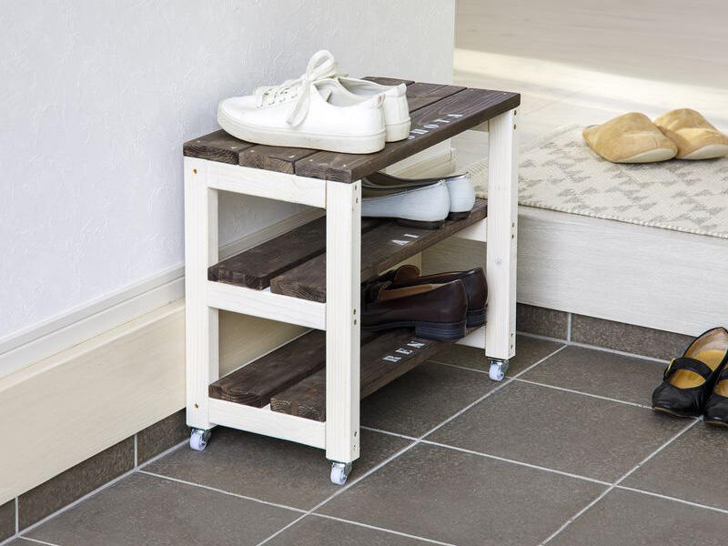 【カインズ工房】キャスター付きシューズラック(予約制)