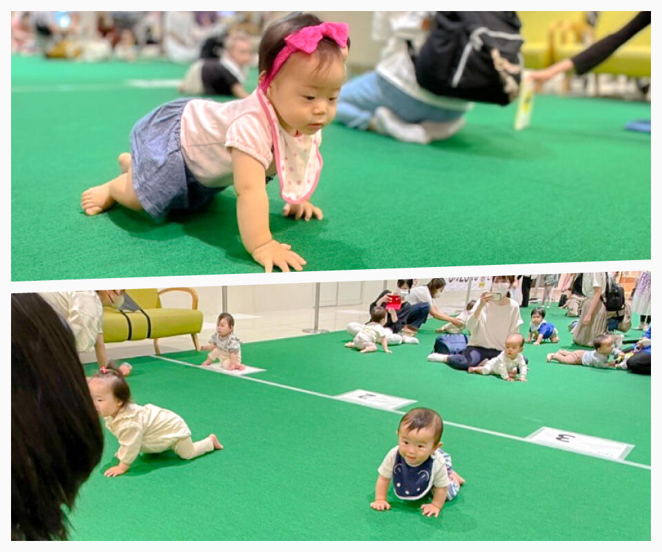 『はいはいレース in LECT [特別バージョン]』開催中のようす