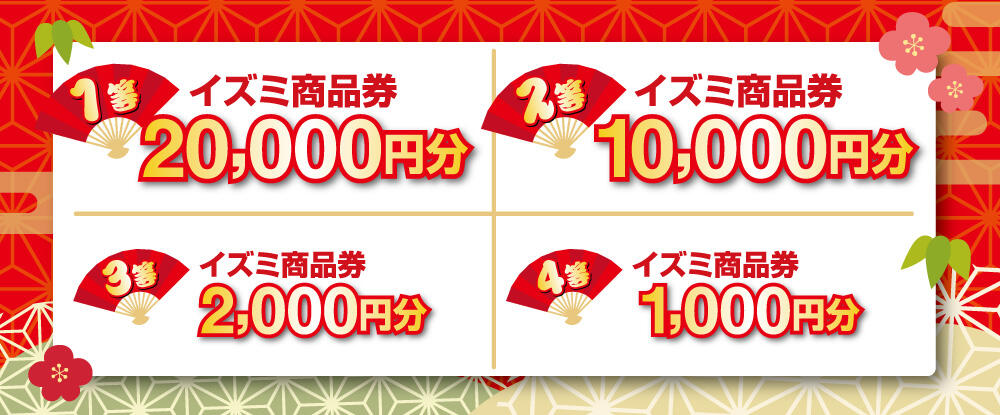 2026年元日開催！『新春ゆめ福引』の景品一覧