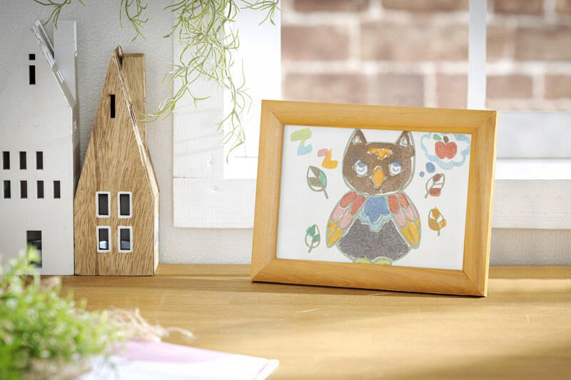 【キッズ工作】色砂を使ったすな絵