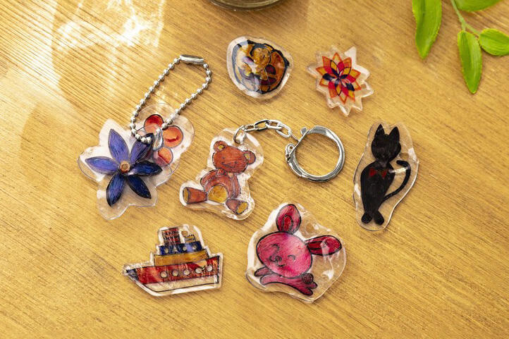 『プラ板キーホルダー』の完成イメージ写真