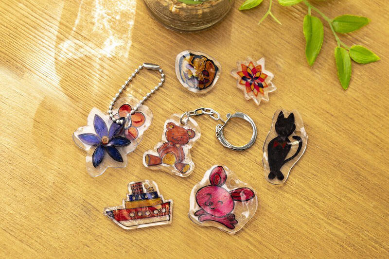 『プラ板キーホルダー』の完成イメージ写真