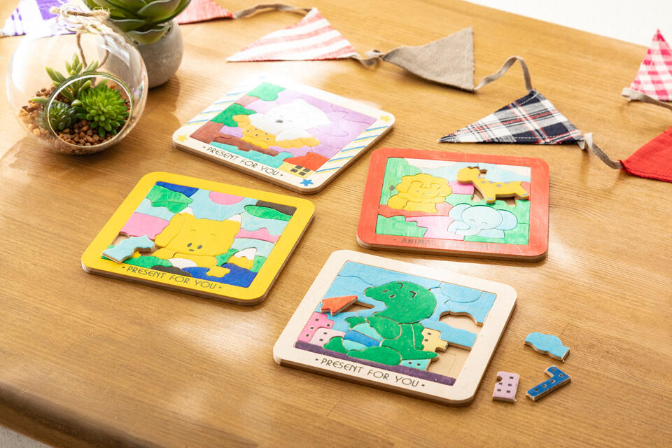 『ぬりえパズル』の完成イメージ写真