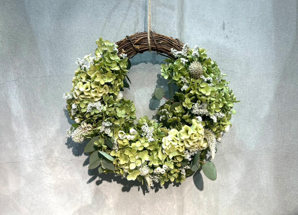 ～おとなの習い事～ FLOWER SHOP MIYABI【季節の花材で作るドライリース】