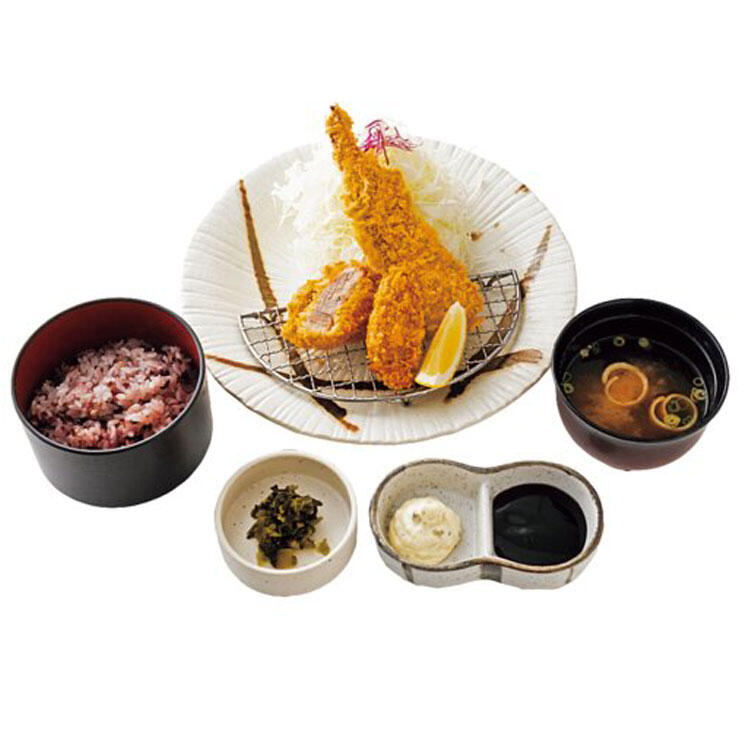 宮崎豚ヒレかつと海鮮かつ盛り合せ膳
