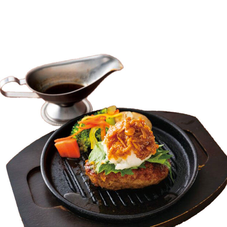 なめ茸おろしハンバーグ