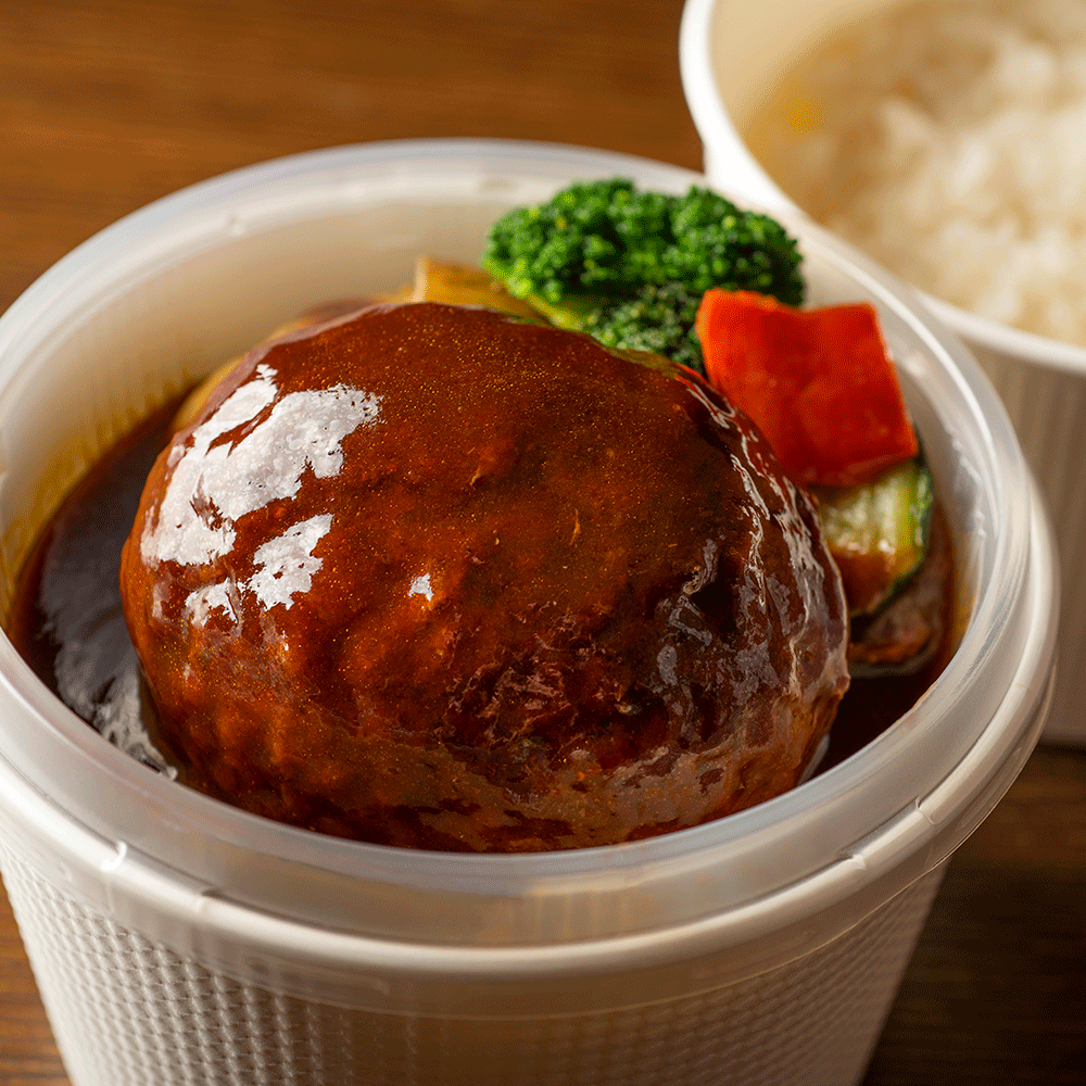 デミグラスソースハンバーグお弁当