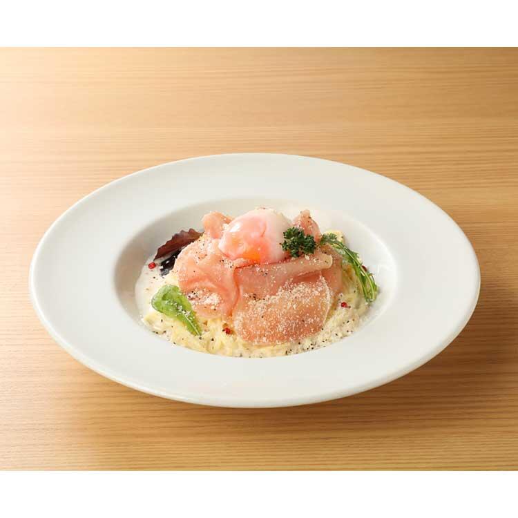 生ハムのひんやりカルボナーラ