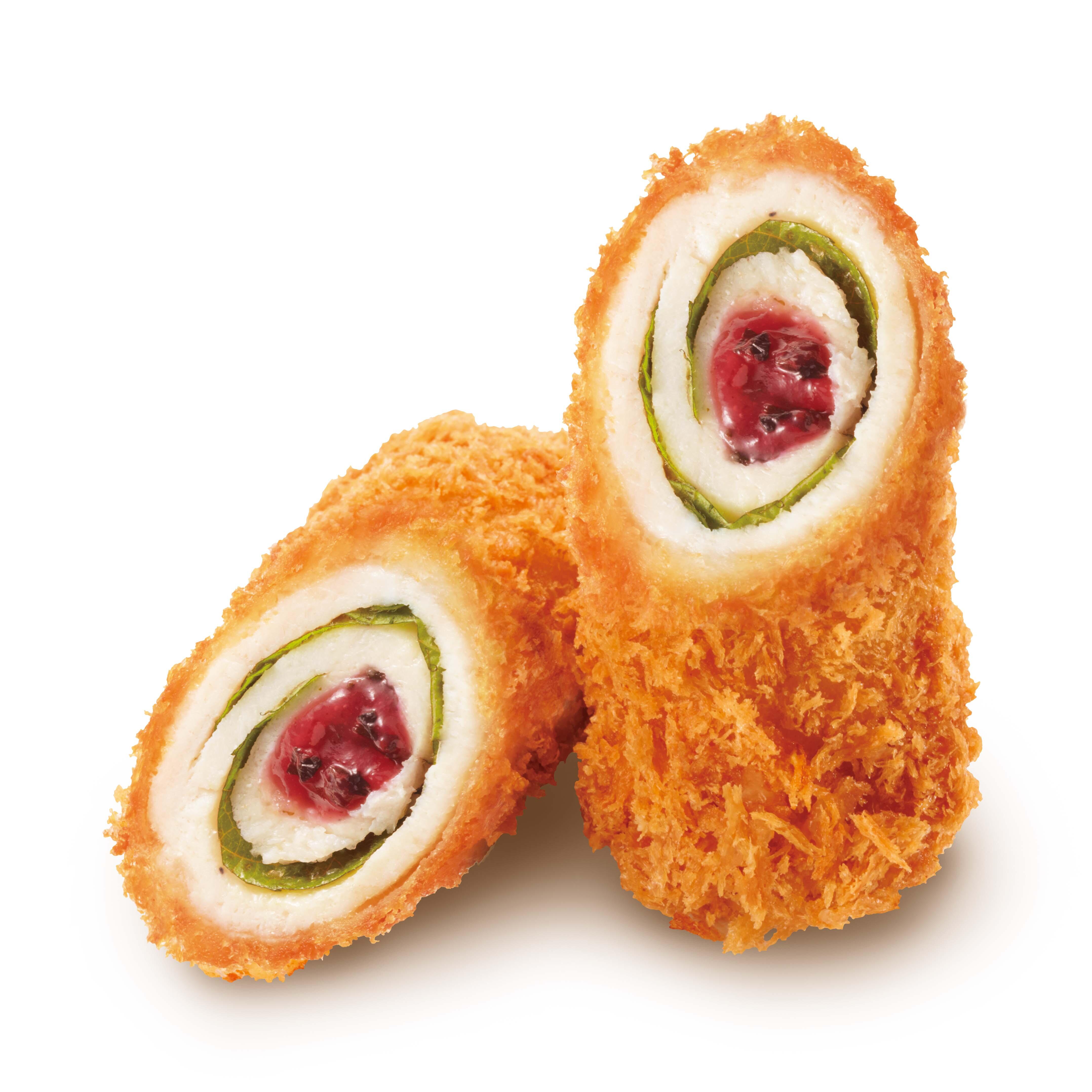 チキン梅しそ巻きかつ