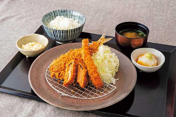 秋の海鮮フライ定食