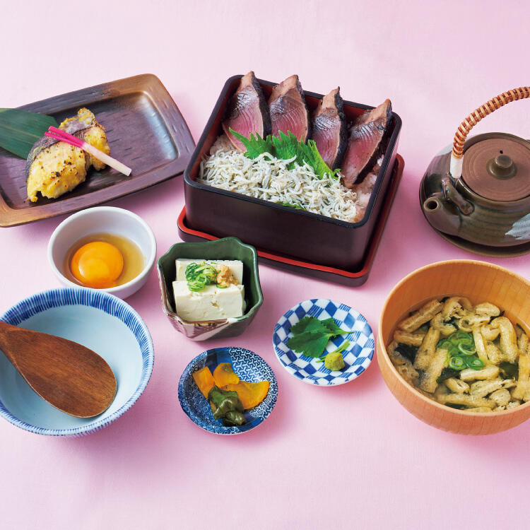 しらすとかつおのお重とさわらの西京焼き御膳