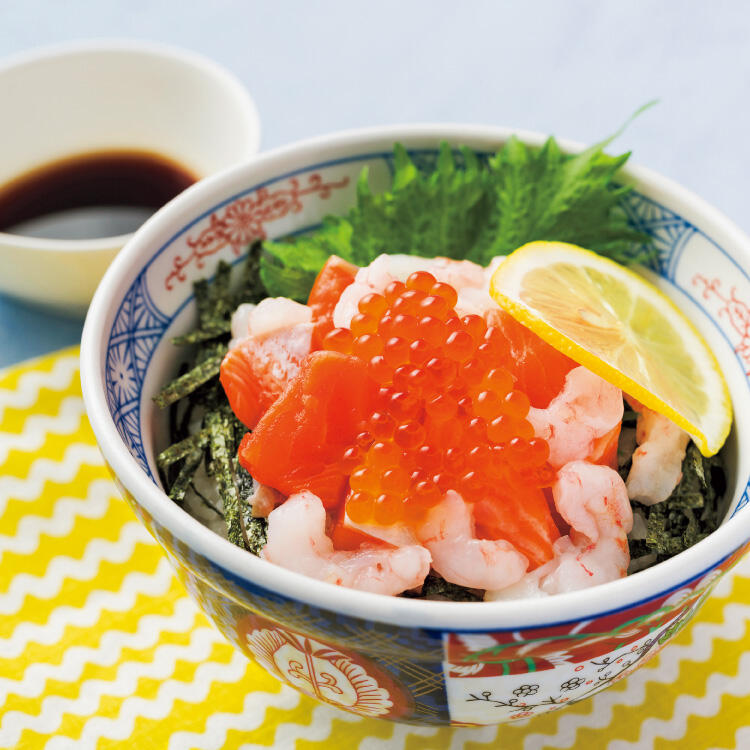 安芸のレモンサーモン丼