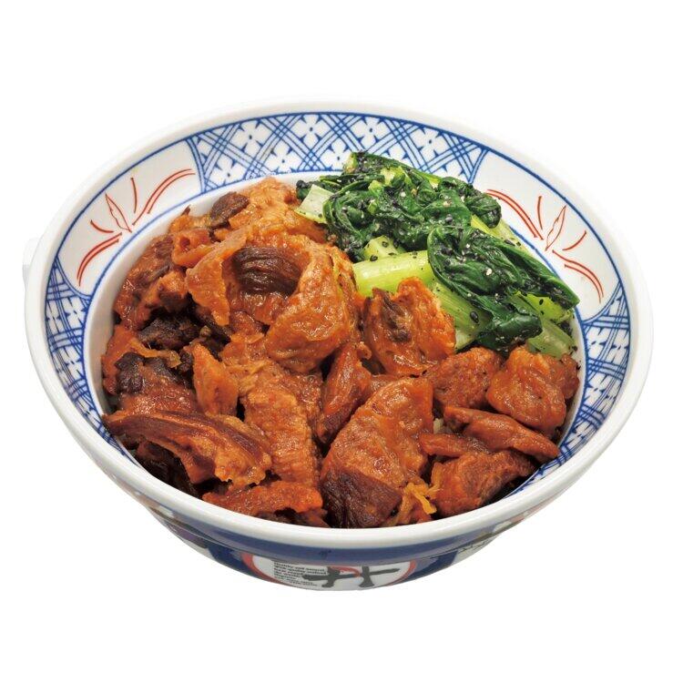 トロくじら丼 ～広島県産小松菜添え～