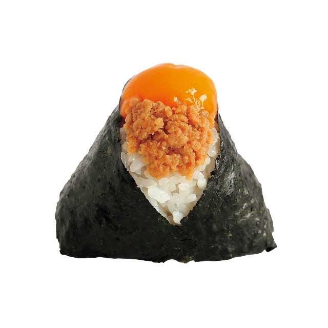 卵黄風とりそぼろむすび