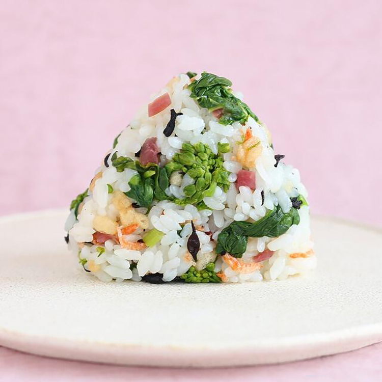 菜の花・梅・小えびの春爛漫むすび