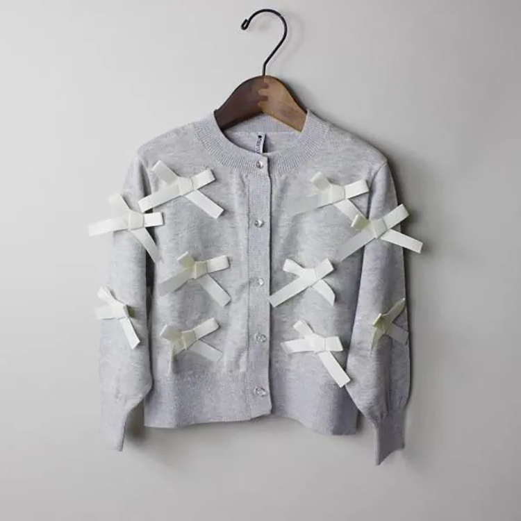 【comune by puppy・StompStamp】リボンニットカーディガン