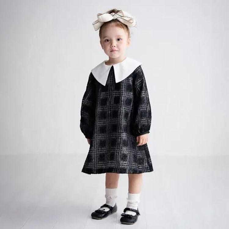 【comune by puppy・StompStamp】チェックオーガンジーワンピース