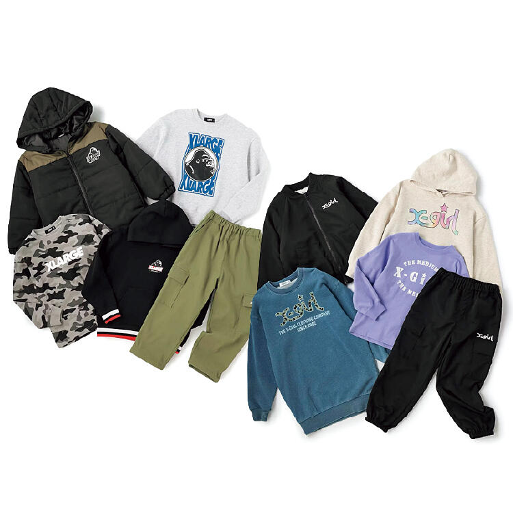 【comune by puppy】X LARGE KIDS / X-girl STAGES(100cm～140cm))