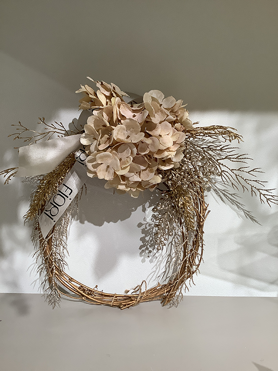 【M2】クリスマスリース(ゴールド)