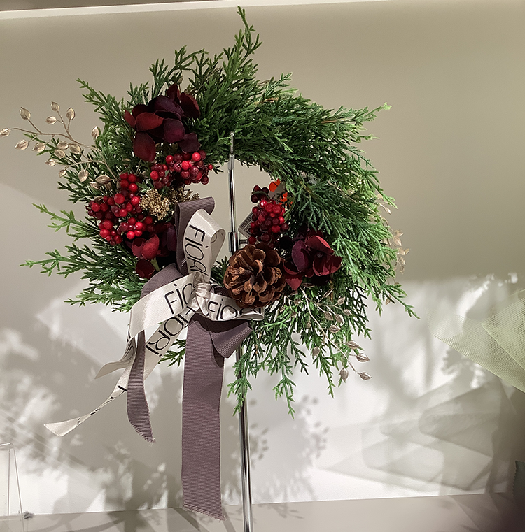 【Ｍ2】クリスマスリース（ローズ）