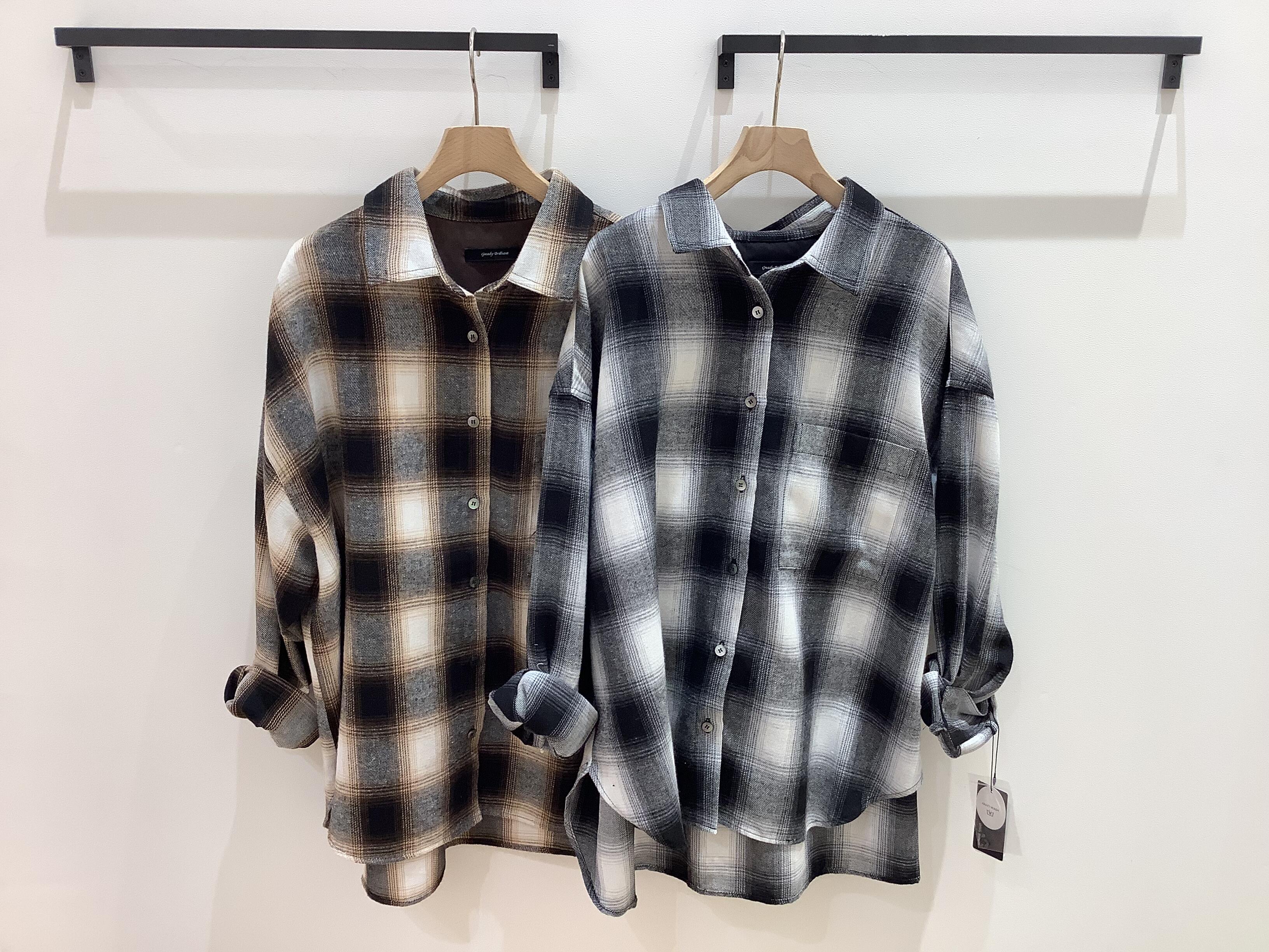 【グレディブリリアン】オンブレチェックシャツ