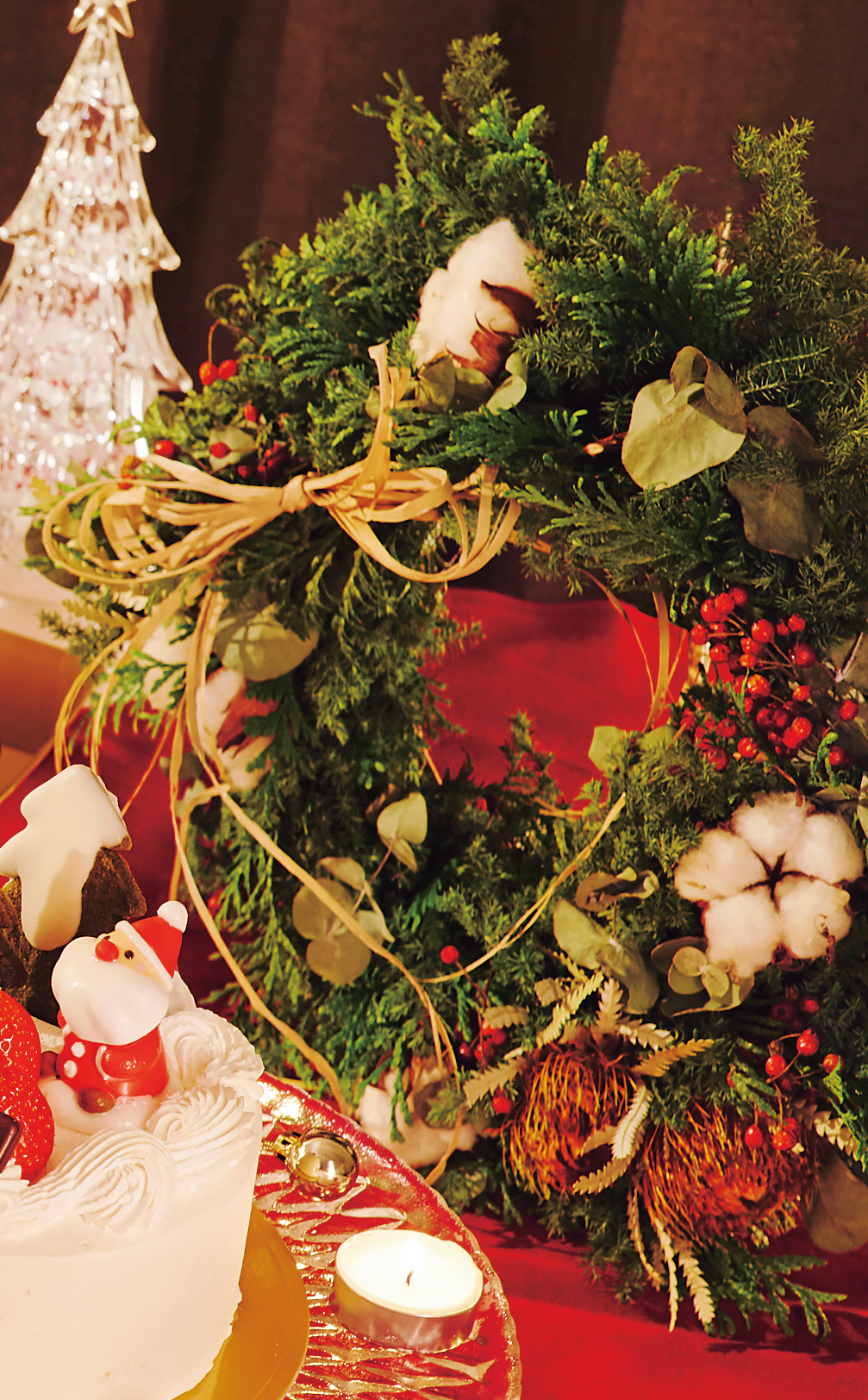 【フラワーショップミヤビ】クリスマスリース