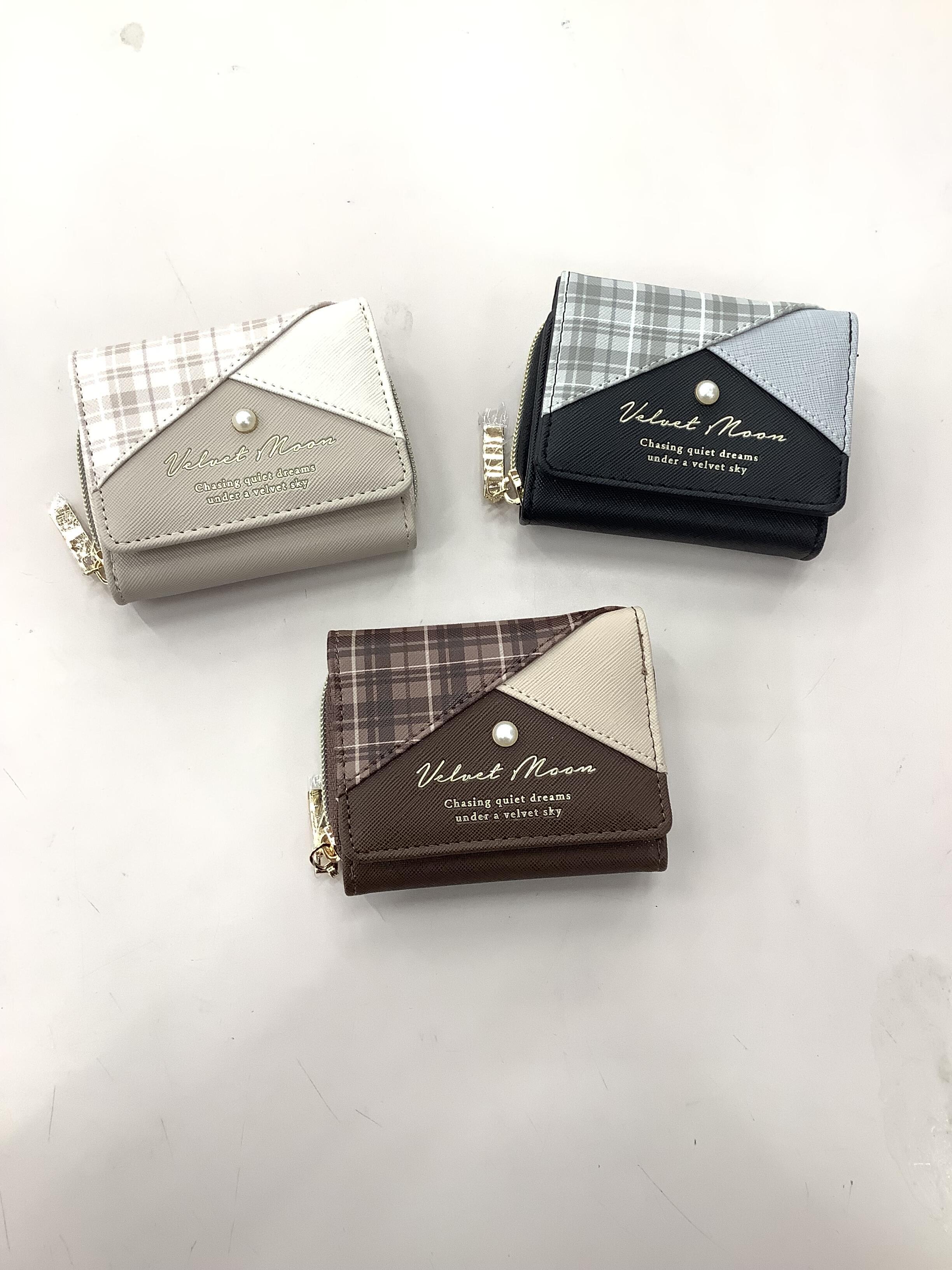 【パーティリコ】チェックロゴミニ財布