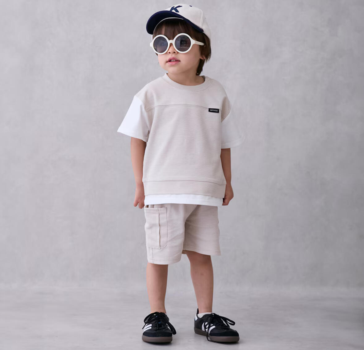 【Petit Main】【接触冷感】ドッキングカットセットアップ