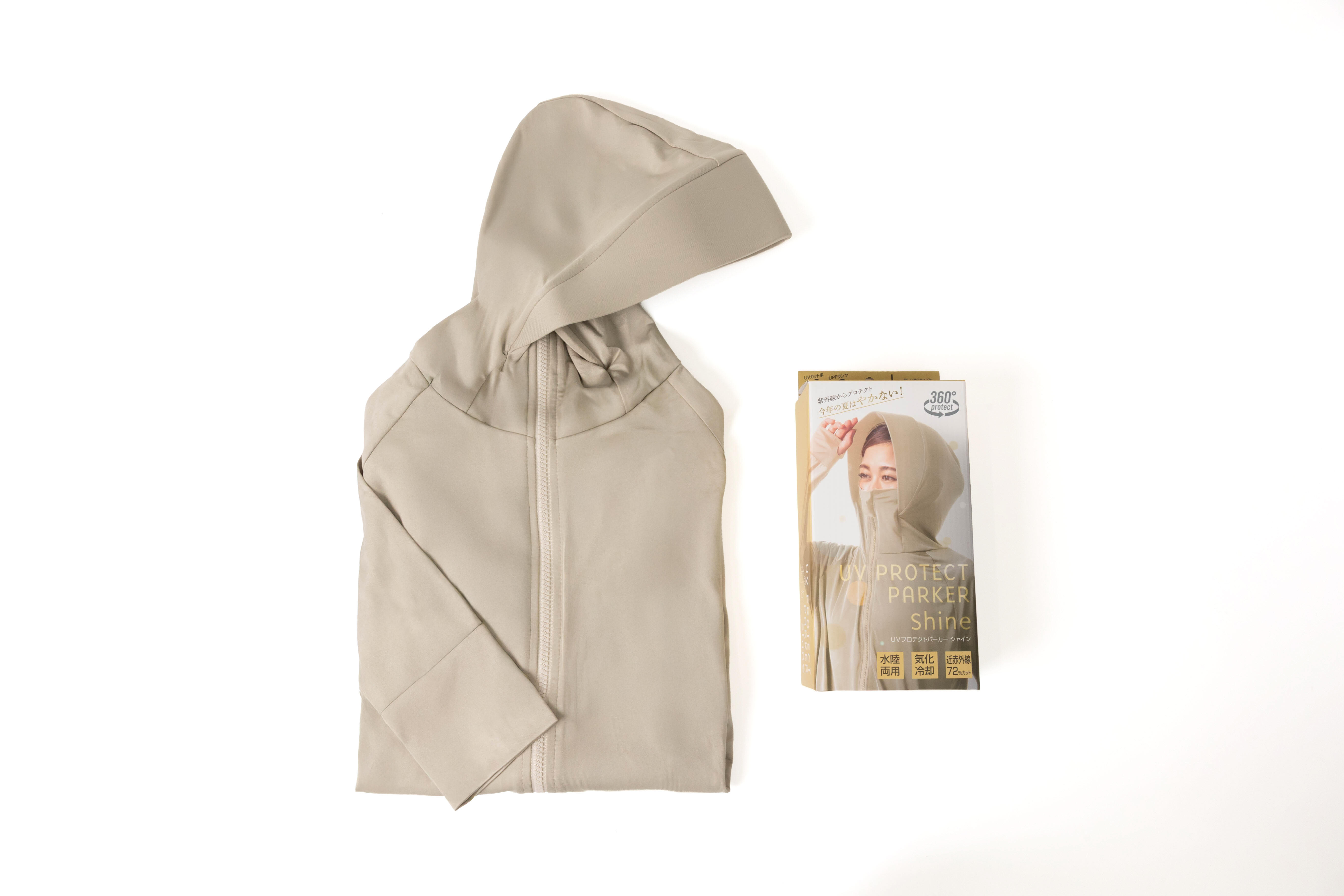 【plugs_lect】アルファ　UVプロテクトパーカーシャイン　グレージュ