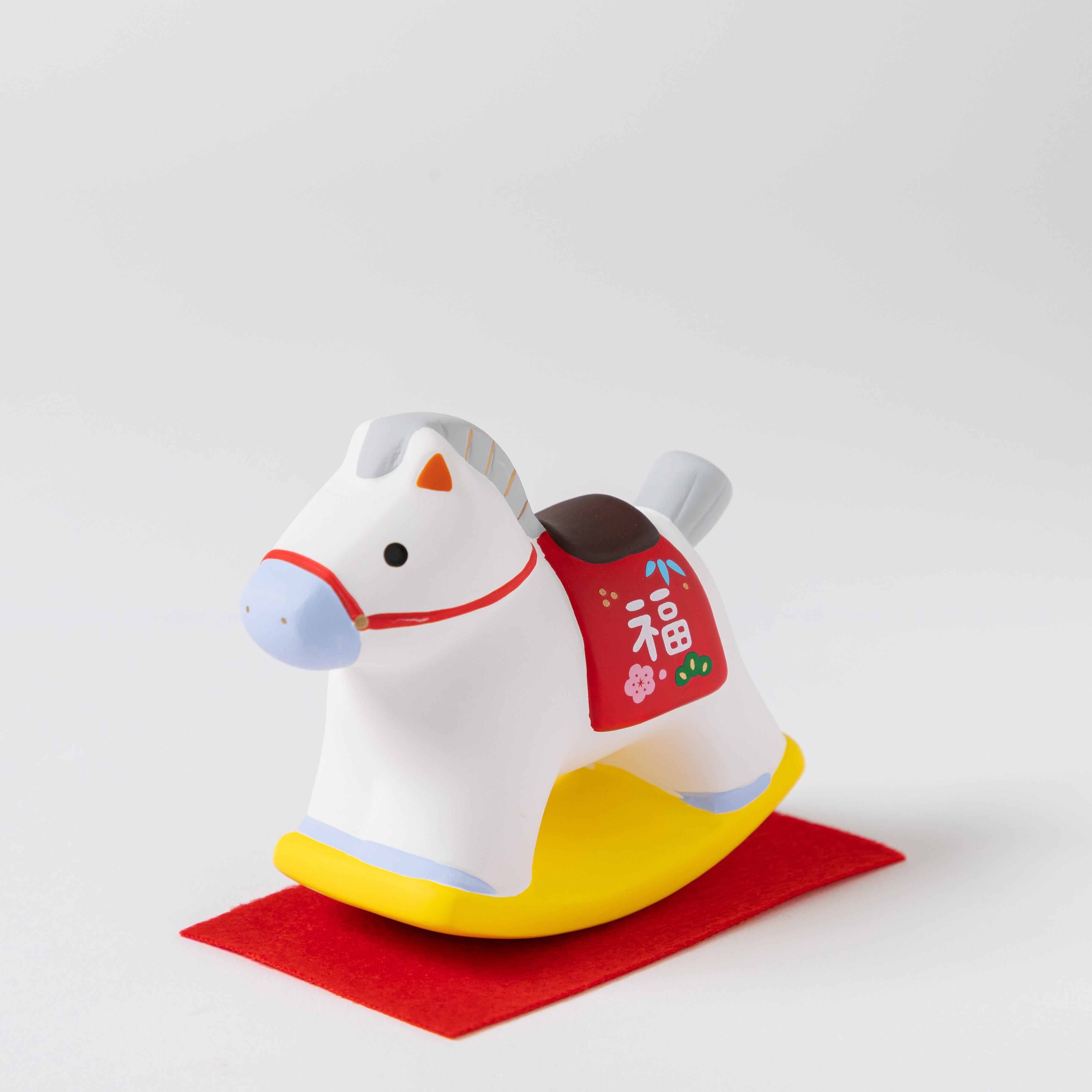 【 プラグス マーケット プロデュースド バイ ハンズ】薬師窯　錦彩招福午　ゆらゆら木馬