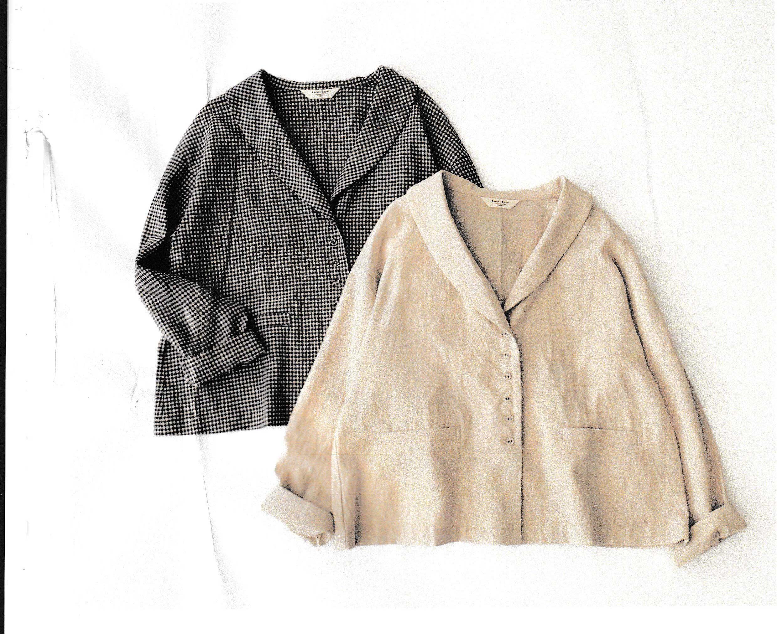【SM2 keittio】［Cross × Linen］ショールカラージャケット