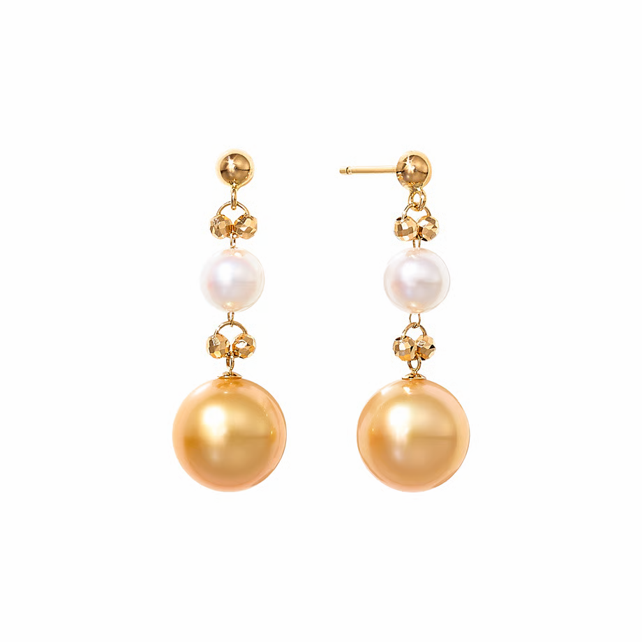 K18YG 白蝶ケシパールピアス 6mm 白蝶ケシパール ピアス – Bon Magique