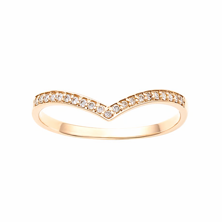 VERITE ローズモチーフリング11号 【ビズー公式】ローズクオーツ 11石