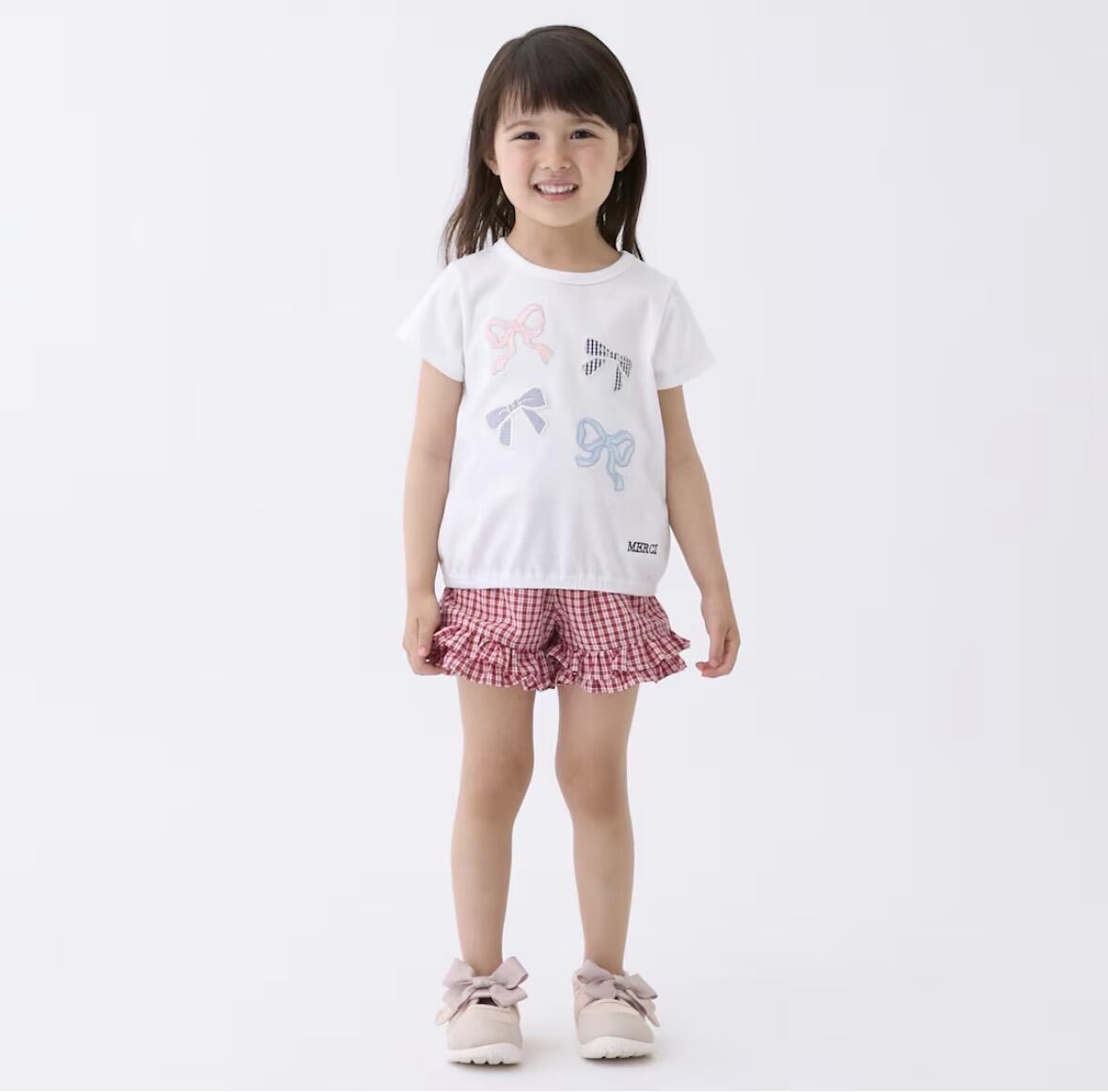 ayuki 新品 Litenアクティブフリルショーツ ショートパンツ 接触冷感/リンク】ちびフリルショートパンツ | Petit Main